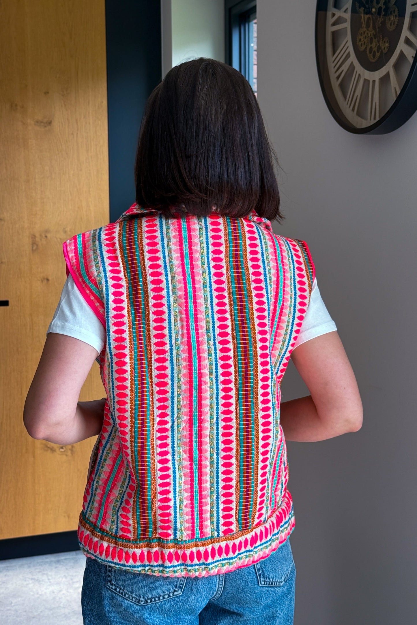 Gilet Minélia Sans Manches Rose