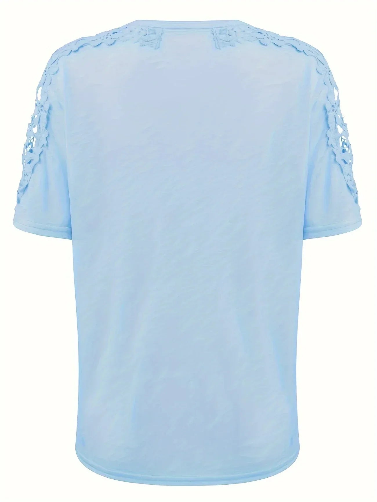 T-shirt D'été À Manches Courtes Avec Dentelle
