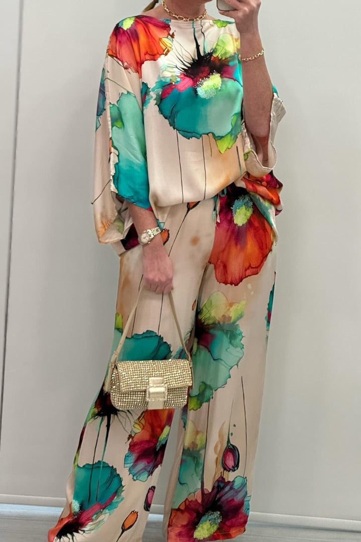 Ensemble En Satin Décontractée