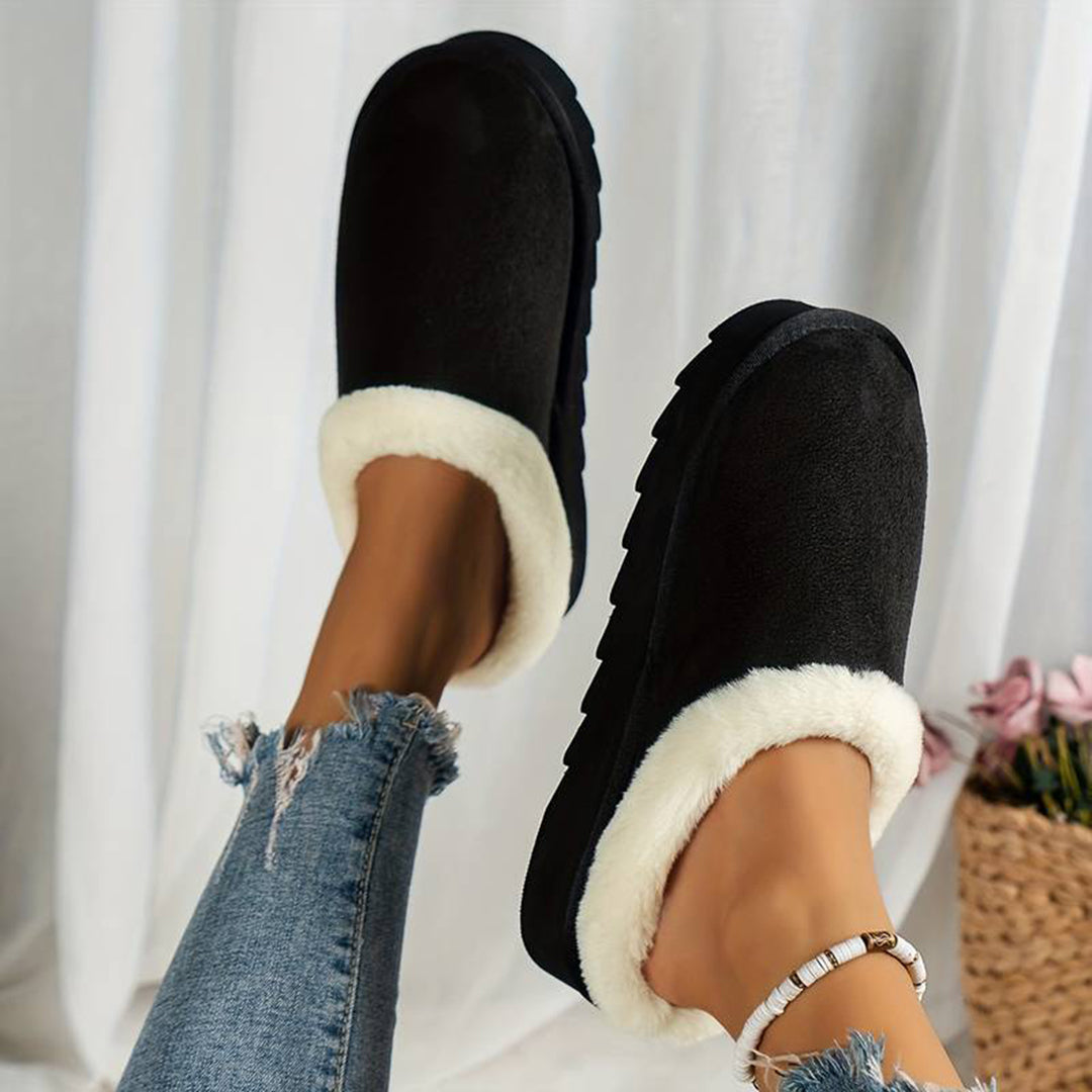 Chaussons Femme Douillets en Polaire, Faciles à Enfiler