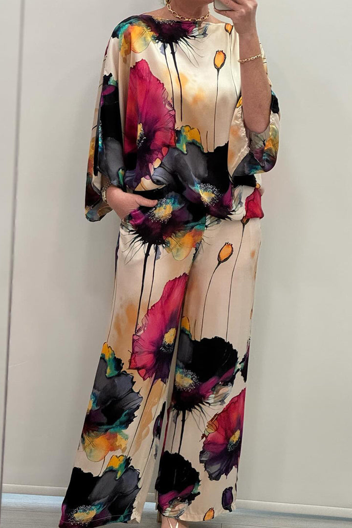 Ensemble En Satin Décontractée