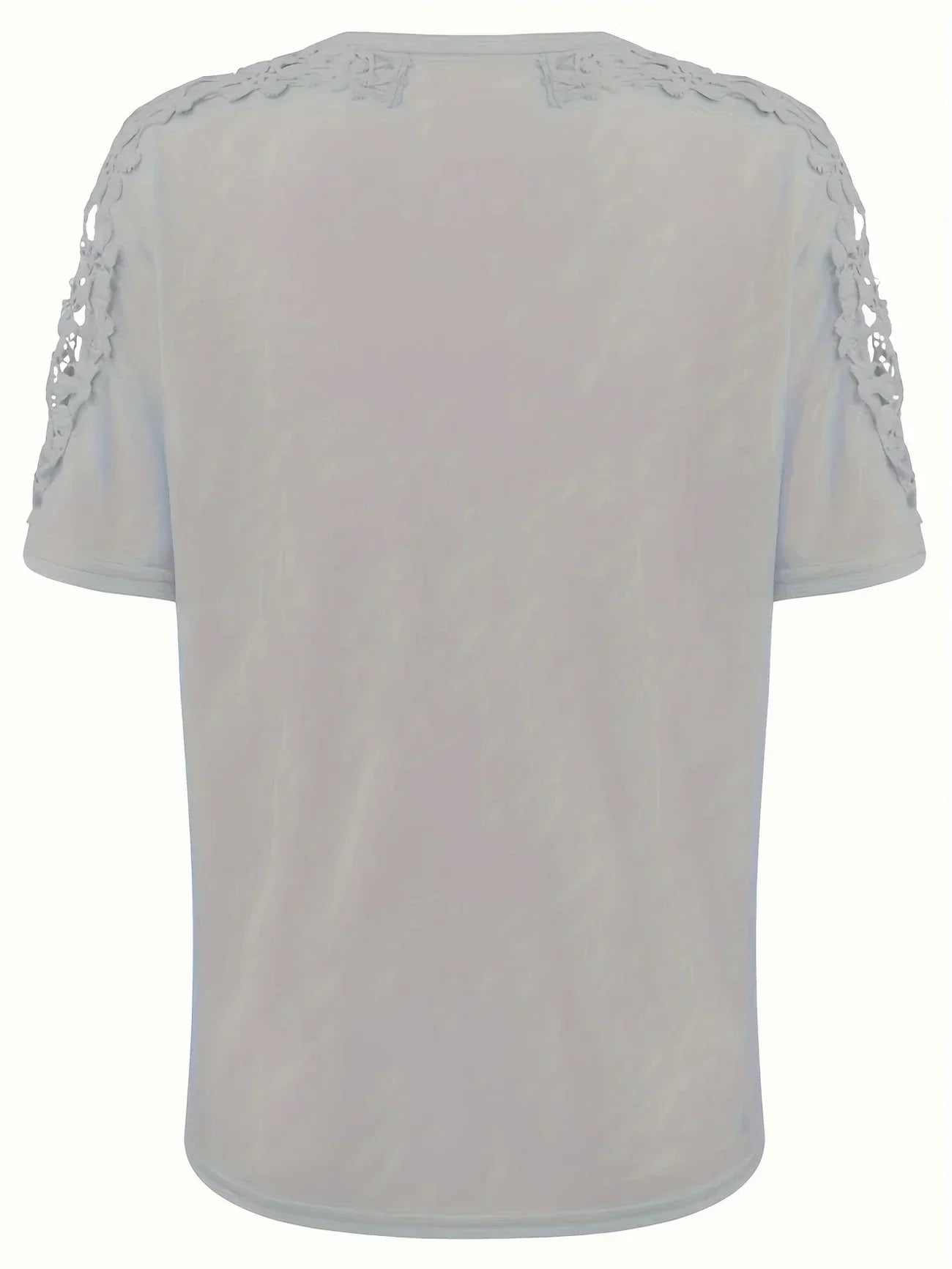 T-shirt D'été À Manches Courtes Avec Dentelle