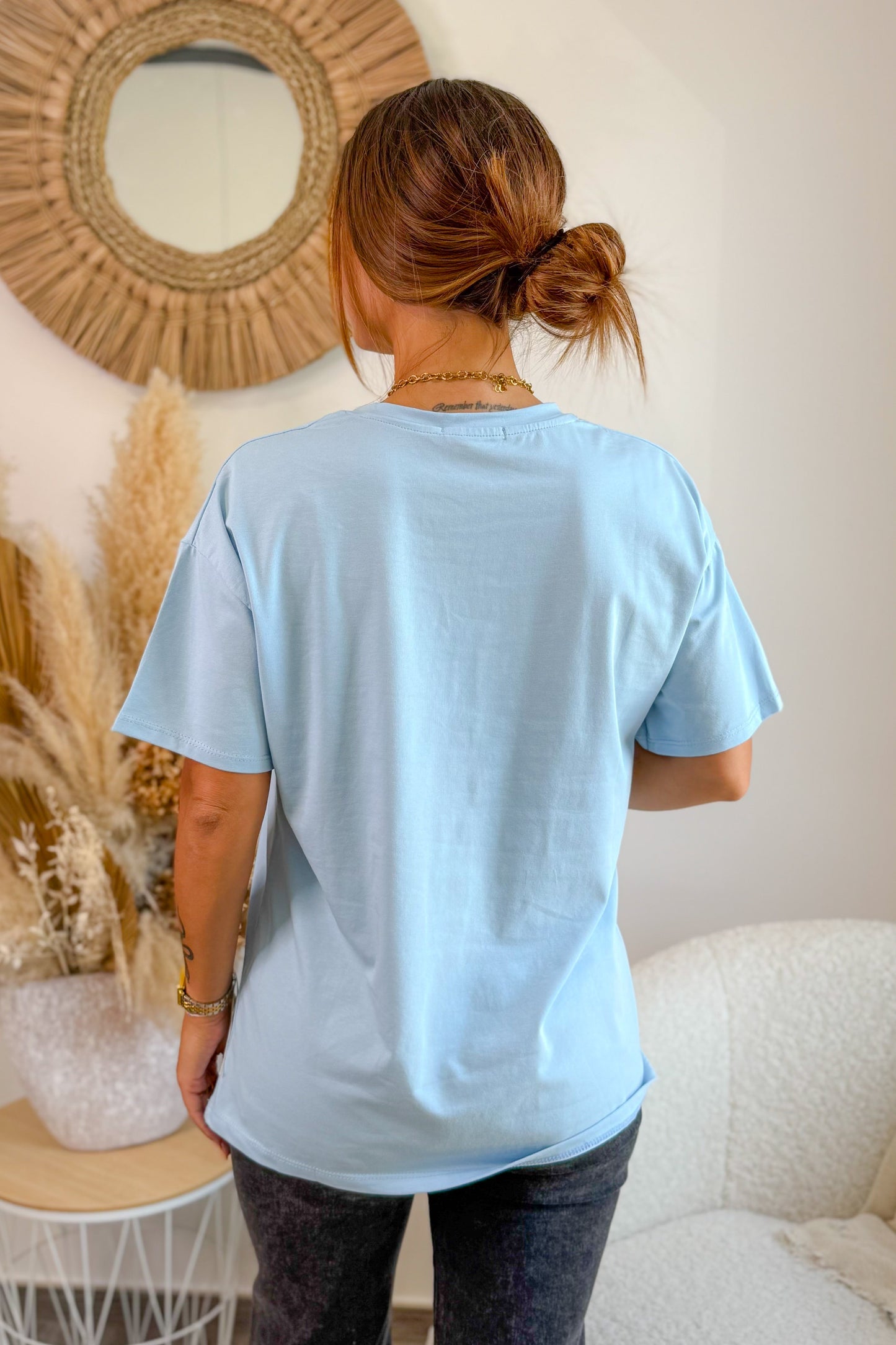 T-Shirt " Beach" Bleu