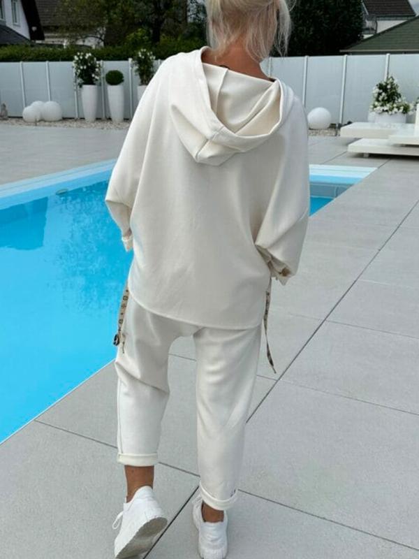 Ensemble sweat-shirt oversize deux pièces pour femme