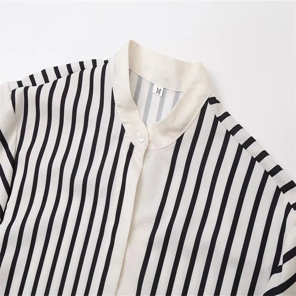 Océane Dubois® | Haut chemise surdimensionné en tissu doux