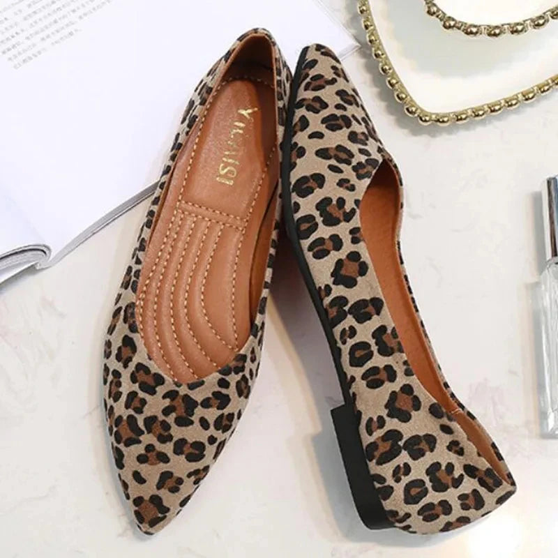Ballerine leopard femme