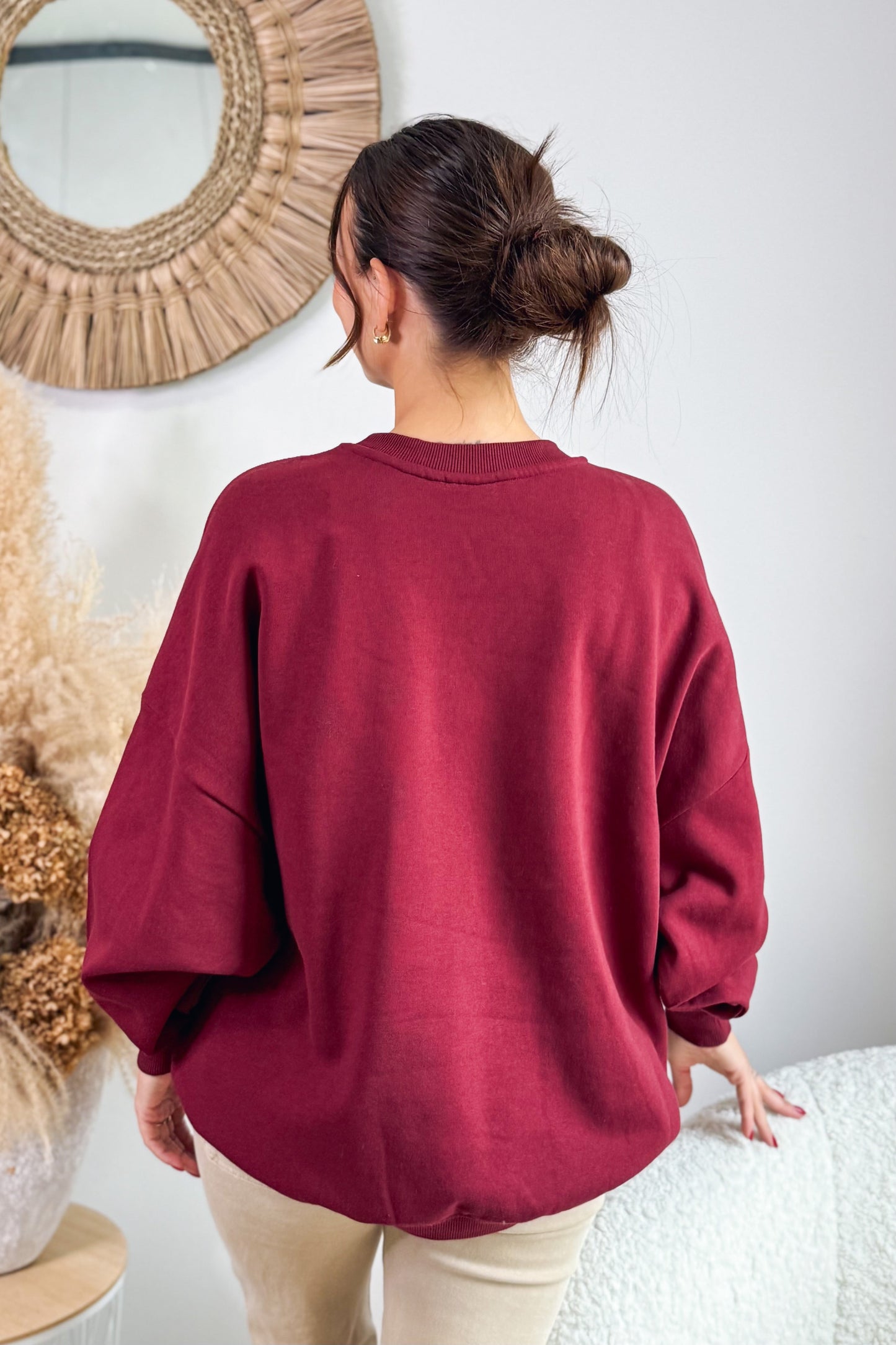 Sweat Bila Bordeaux Only