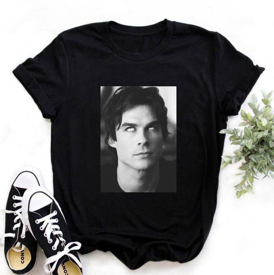 T-shirt noir à motif vélo
