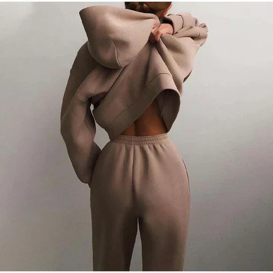 Ensemble Chic Décontracté Pull et Jogging pour Femme