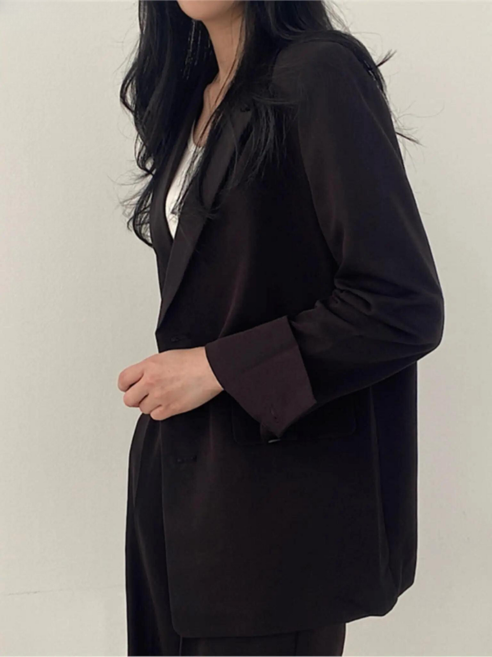 Ensemble Blazer et Pantalon Ajusté Sophistiqué pour Femme