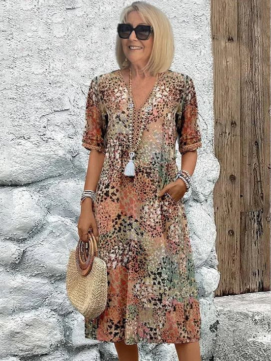 Harper | Robe Vibrante Mi-Longue - 💖 SPÉCIAL FÊTE DES MÈRES 👩🦳