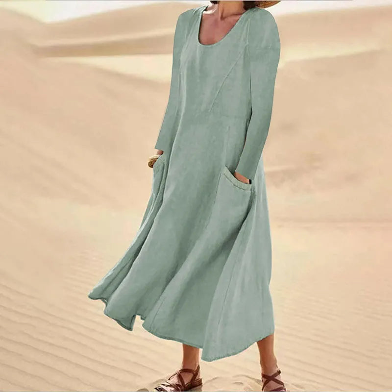 Donin™ | Robe Longue En Lin