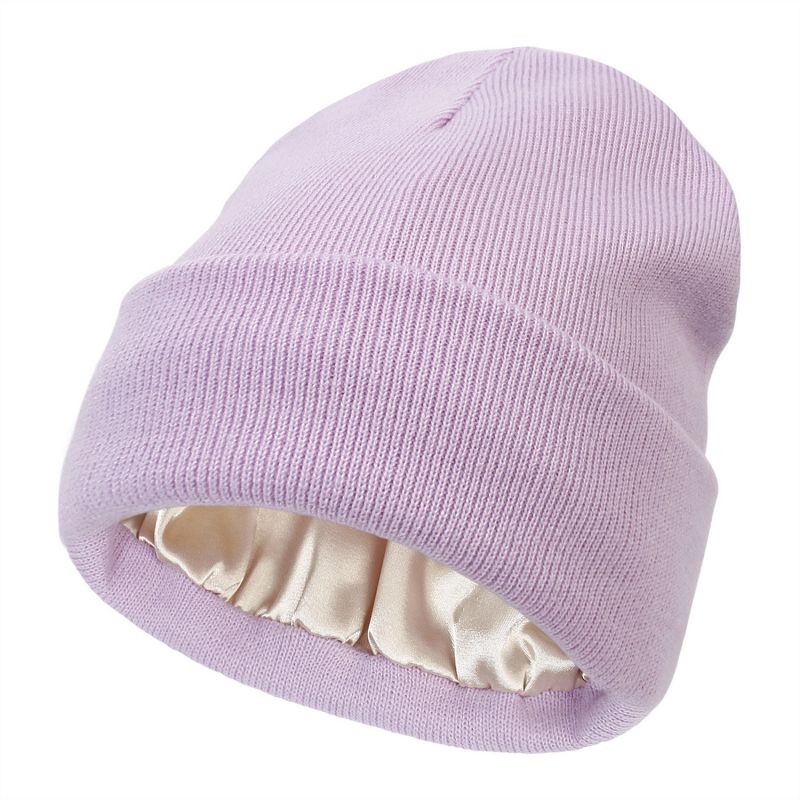 Bonnet Doublé En Satin Ultra Chaud