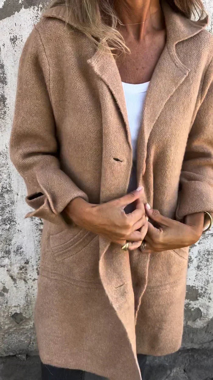 ESTELLE™ | Manteau en laine avec boutons