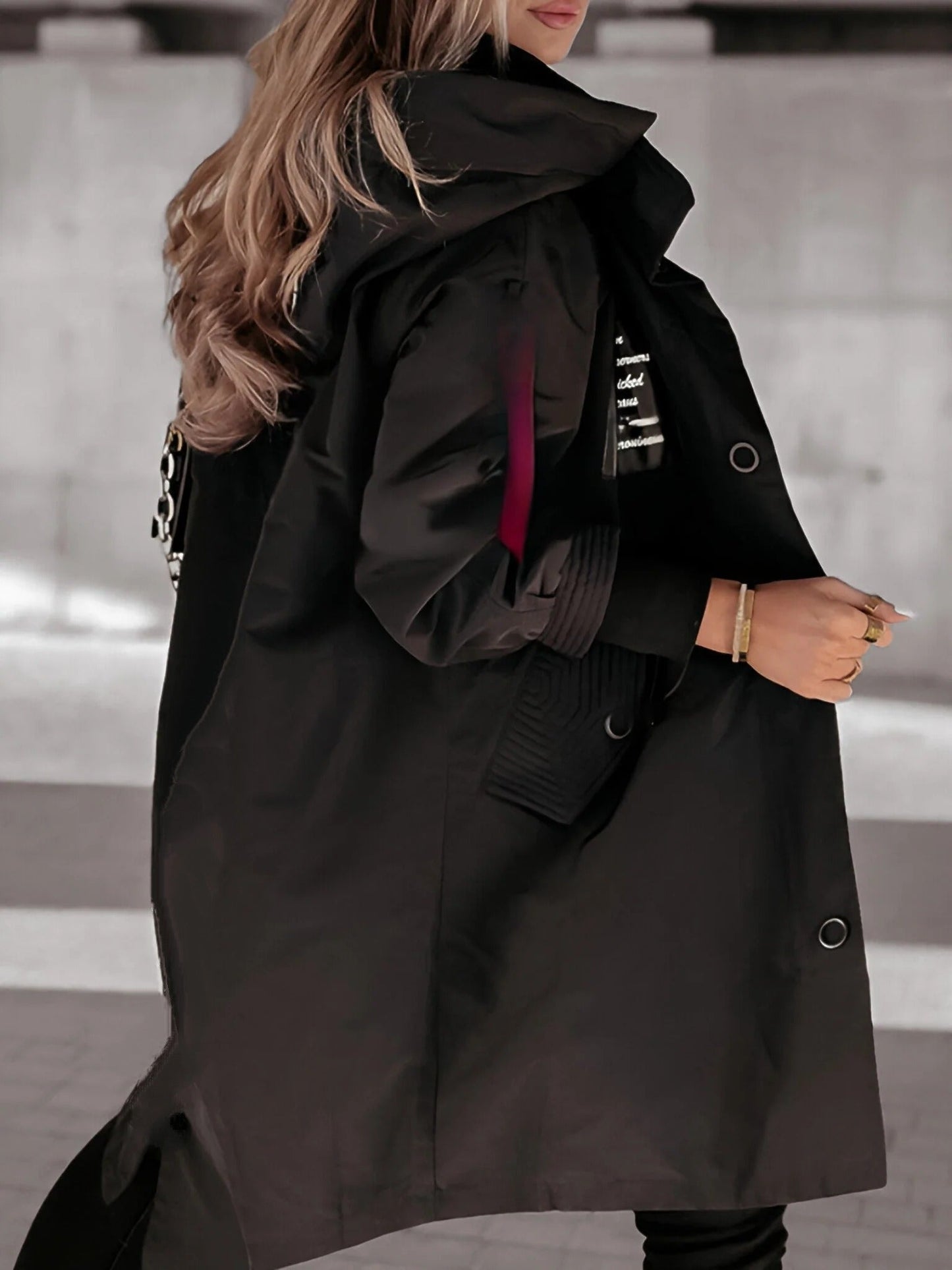Veste à capuche et manches longues pour femme