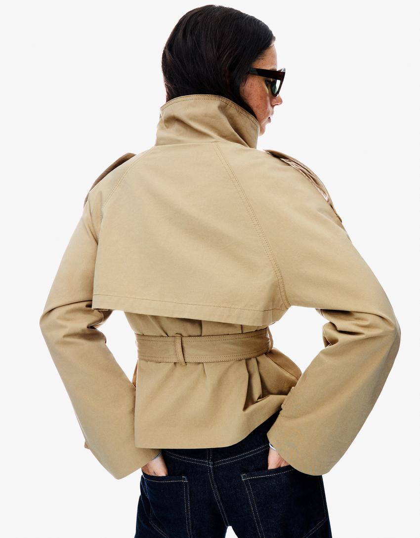 Trench-coat classique léger d'automne
