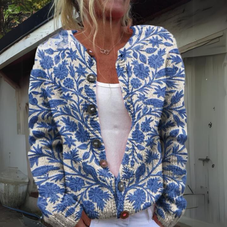 Mirella™ | Cardigan Floral Élégant