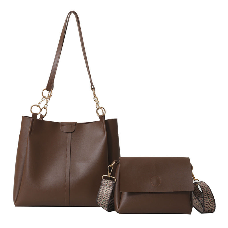 Ensemble sacs en cuir grainé