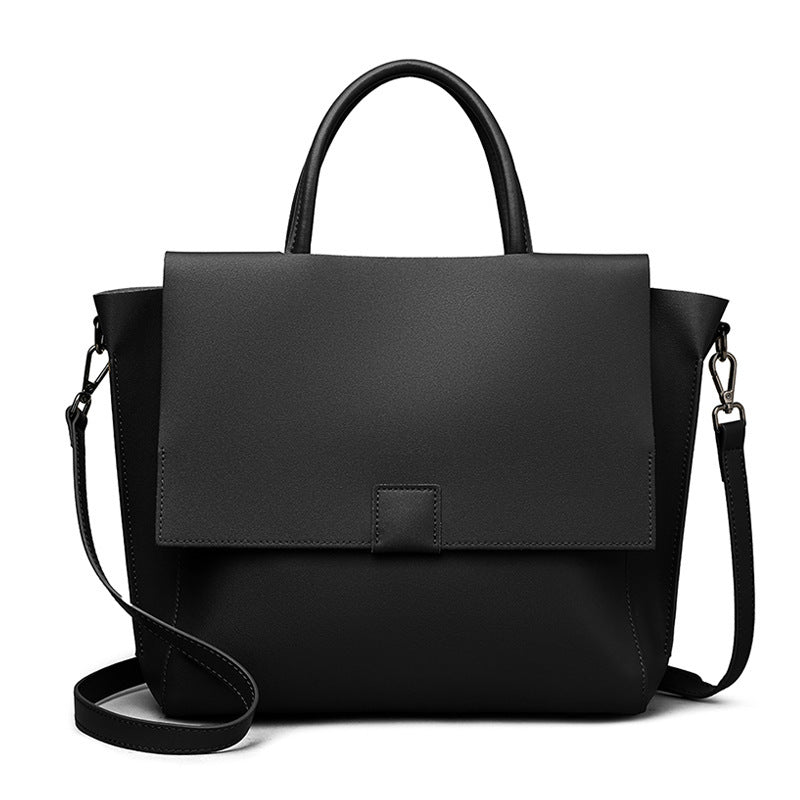 Grand sac à main en cuir grainé