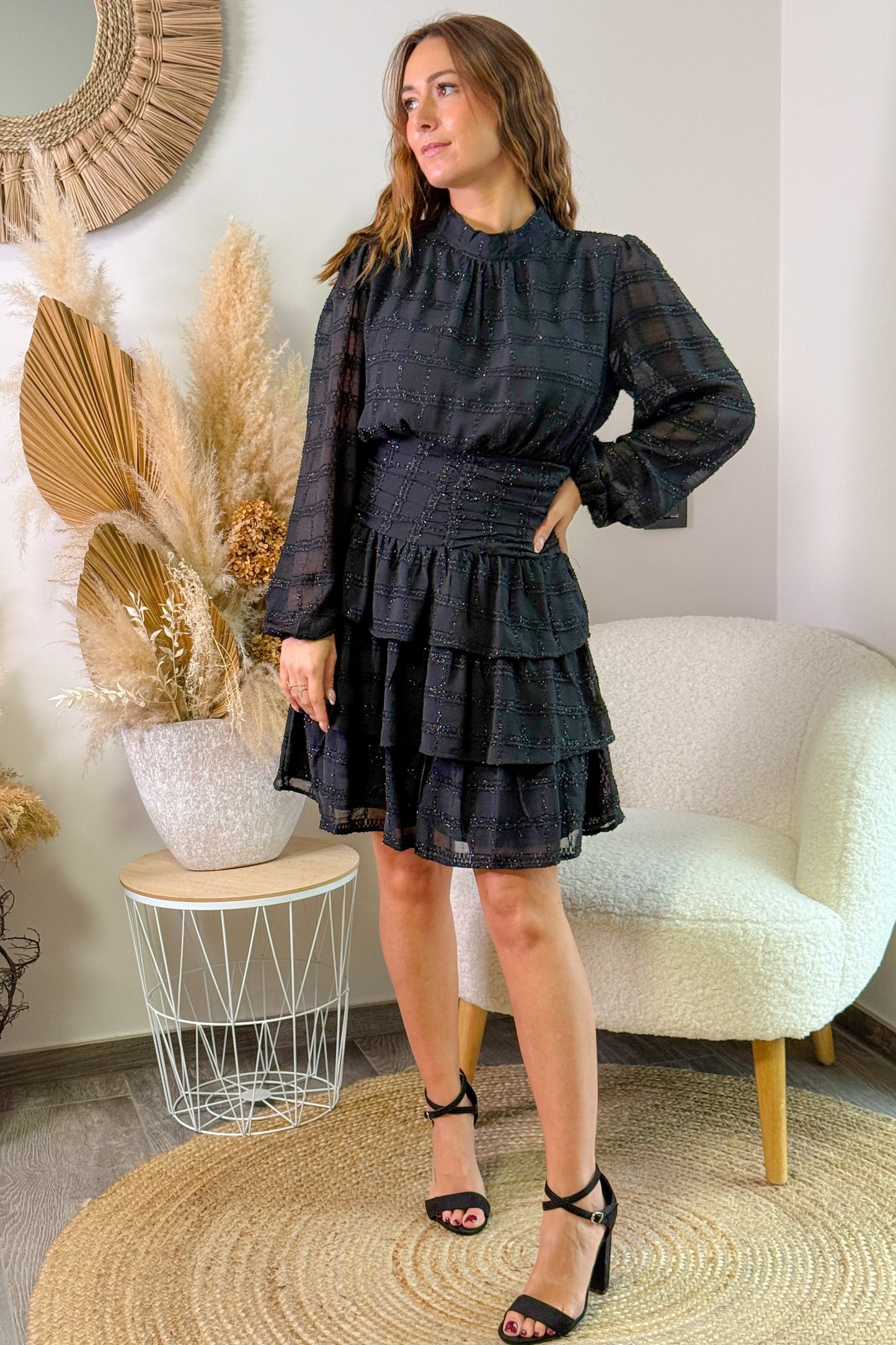 Robe à Volant Tumy Noir