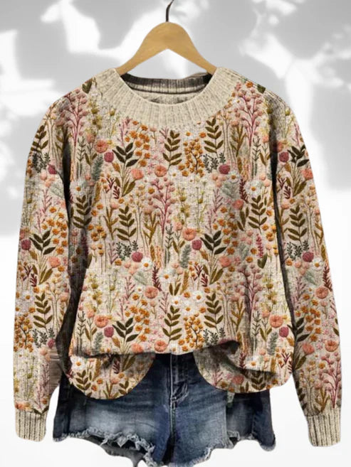 Pora™ | Pull Fleuri Confortable
