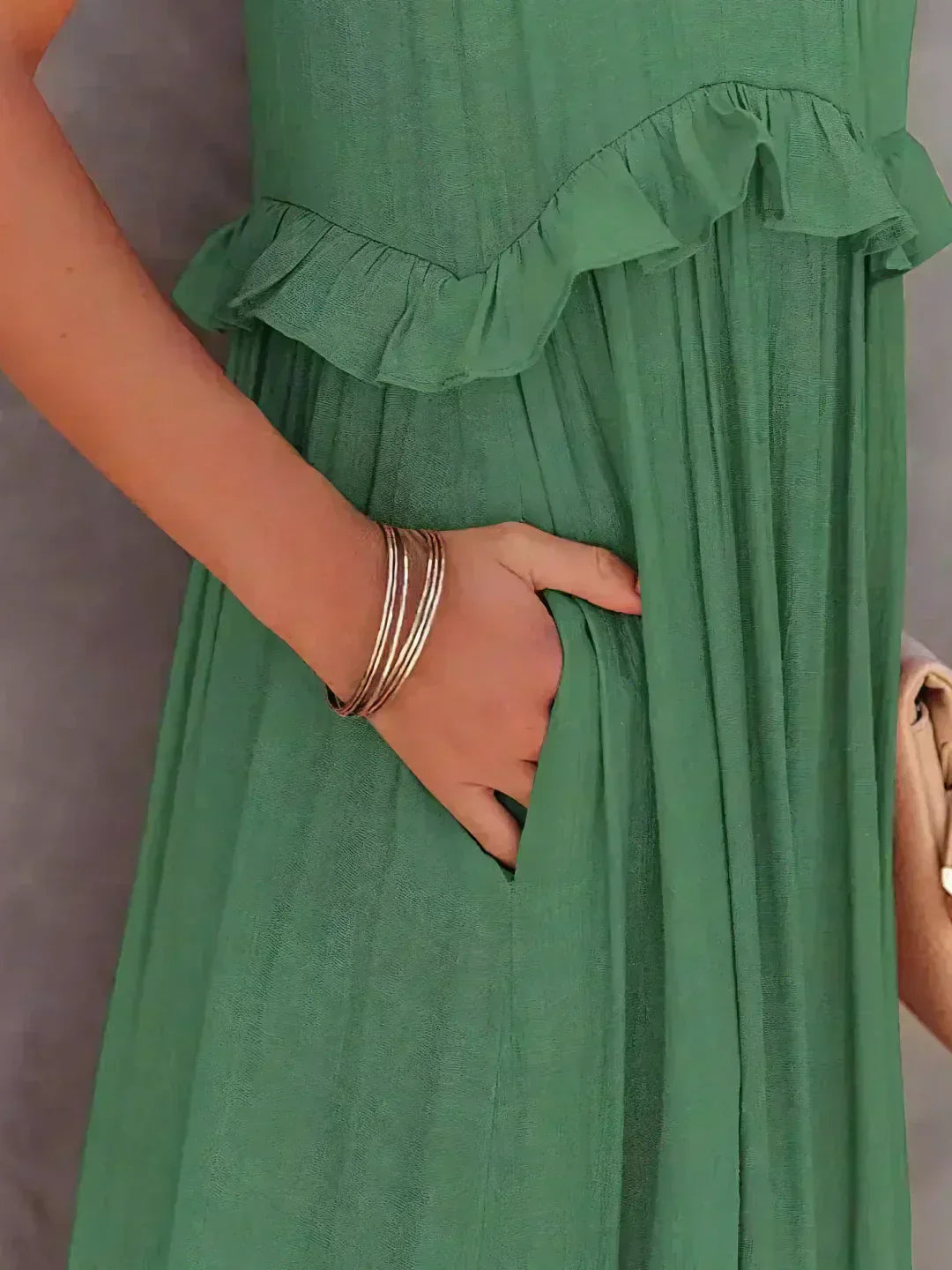Sarah | Robe Maxi Halter à Volants (Stock Limité)