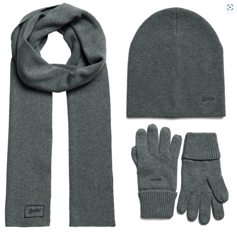 Ensemble écharpe + bonnet + gants