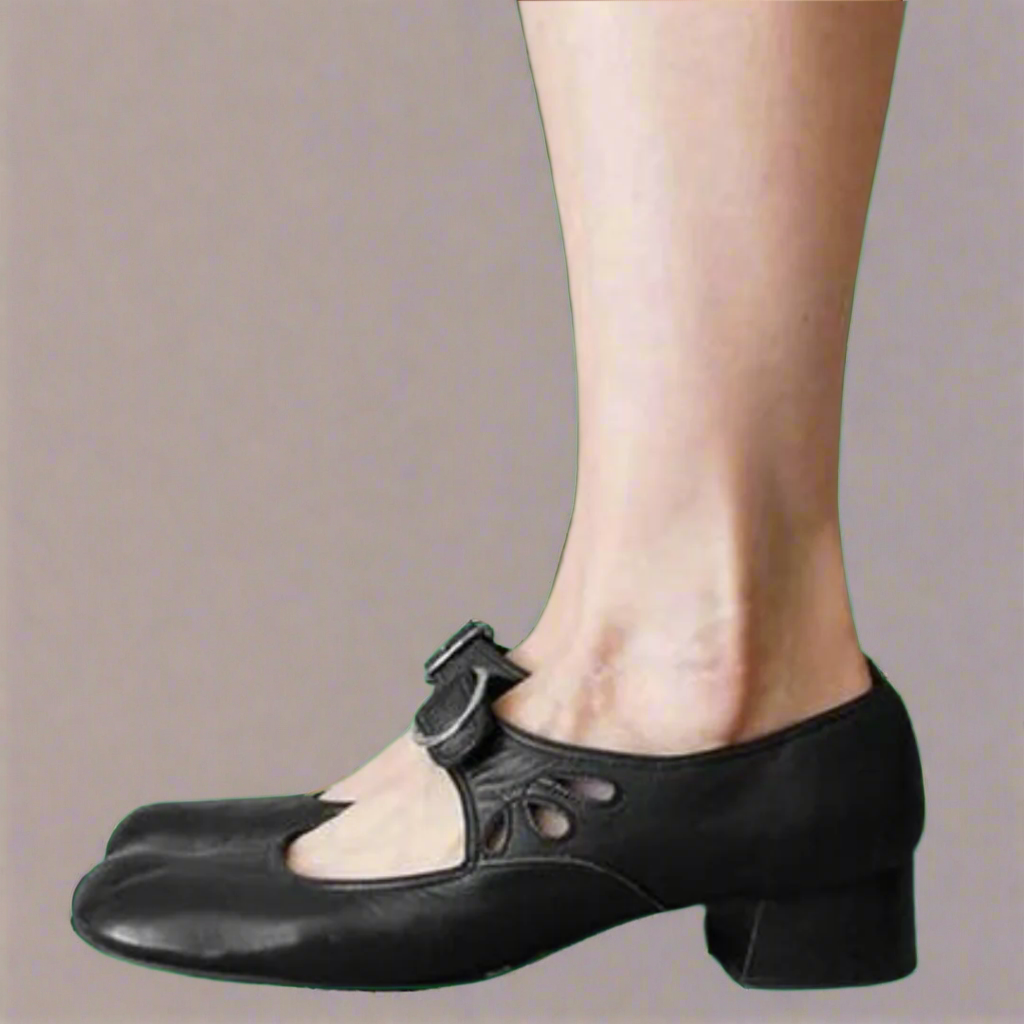 Talons de femmes noires pour le travail