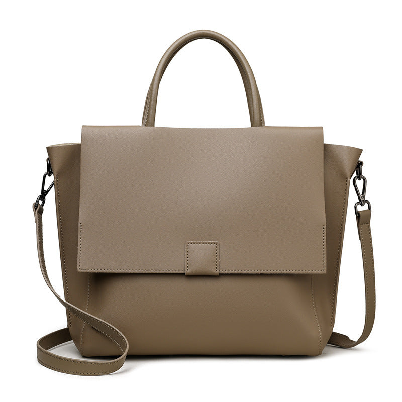 Grand sac à main en cuir grainé