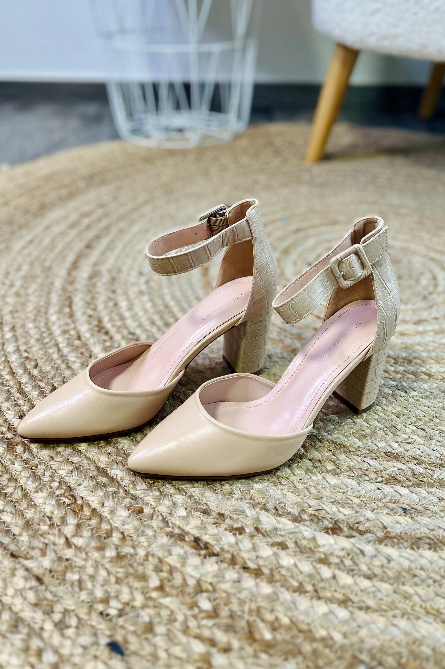 Chaussures à Talon Inda Beige