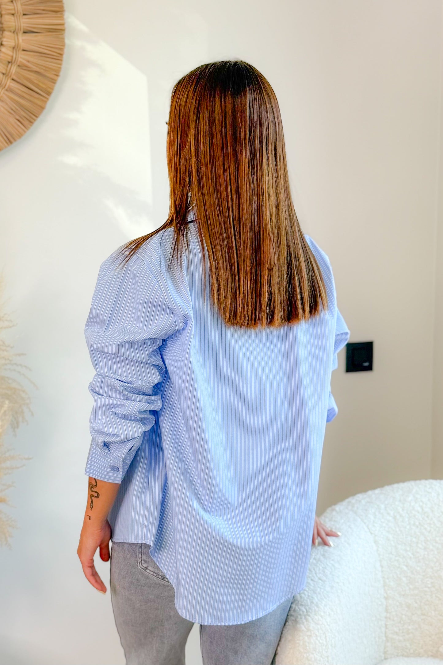 Ensemble Top+Chemise Alaya Bleu