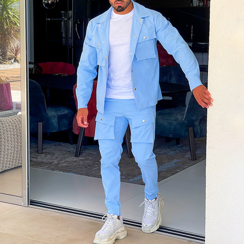 Ensemble Veste et Pantalon Cargo Stylé pour Hommes