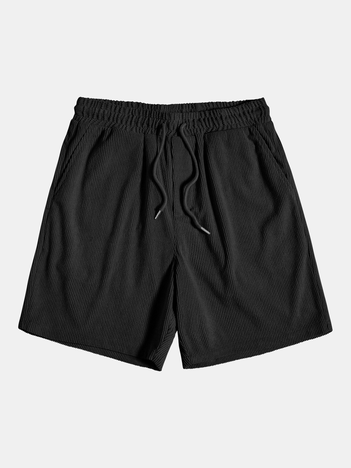 Ensemble Chemise et Short en Velours Côtelé Stylé pour Hommes