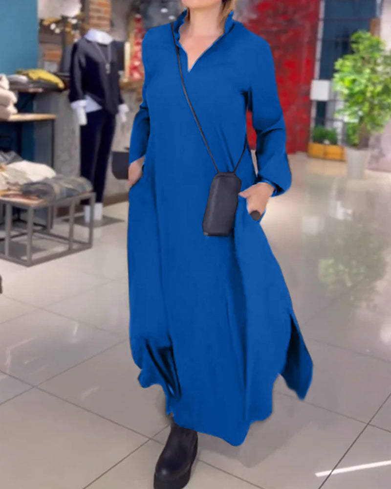 Evia™ | Robe Longue Ample à Fente