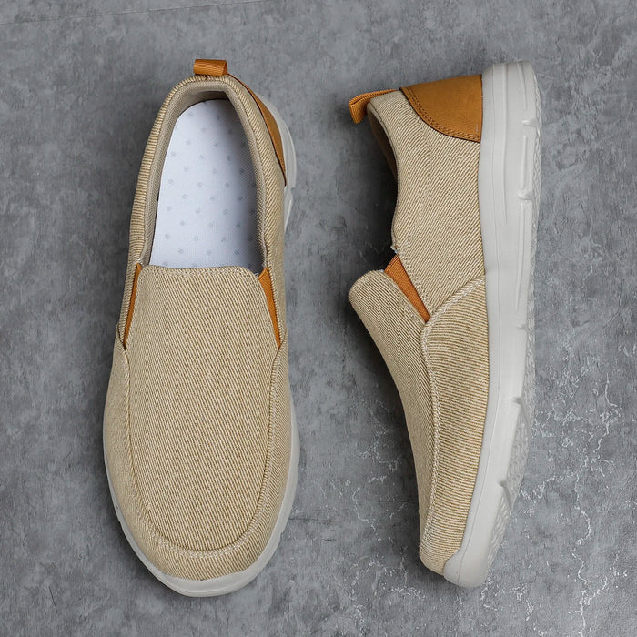 Mocassins Plats En Tissu Tendance Pour Homme