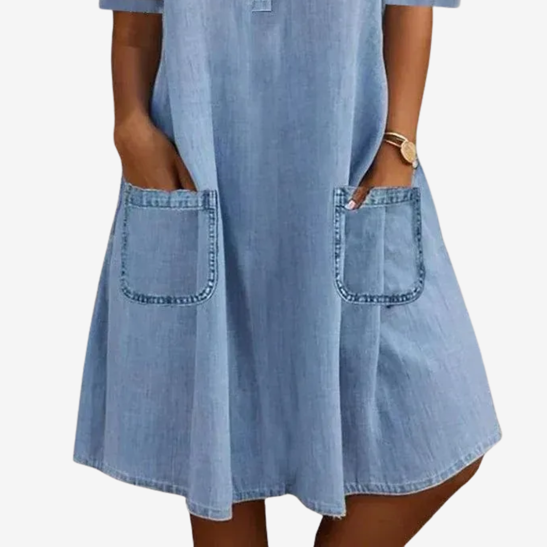 Ysée™ Robe Indigo Décontractée