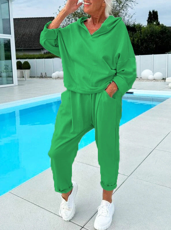 Ensemble sweat-shirt oversize deux pièces pour femme