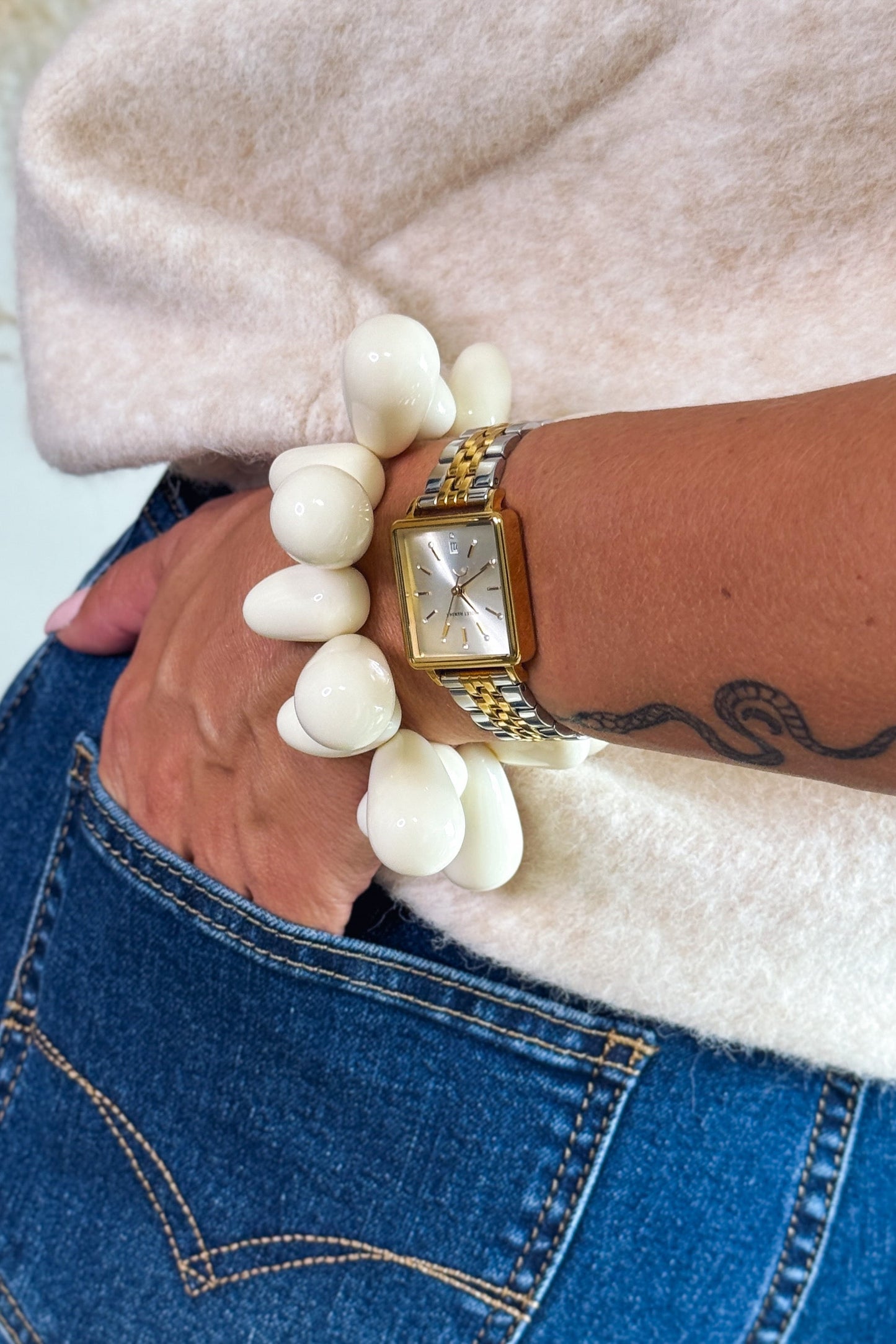 Bracelet " Goutte" Blanc