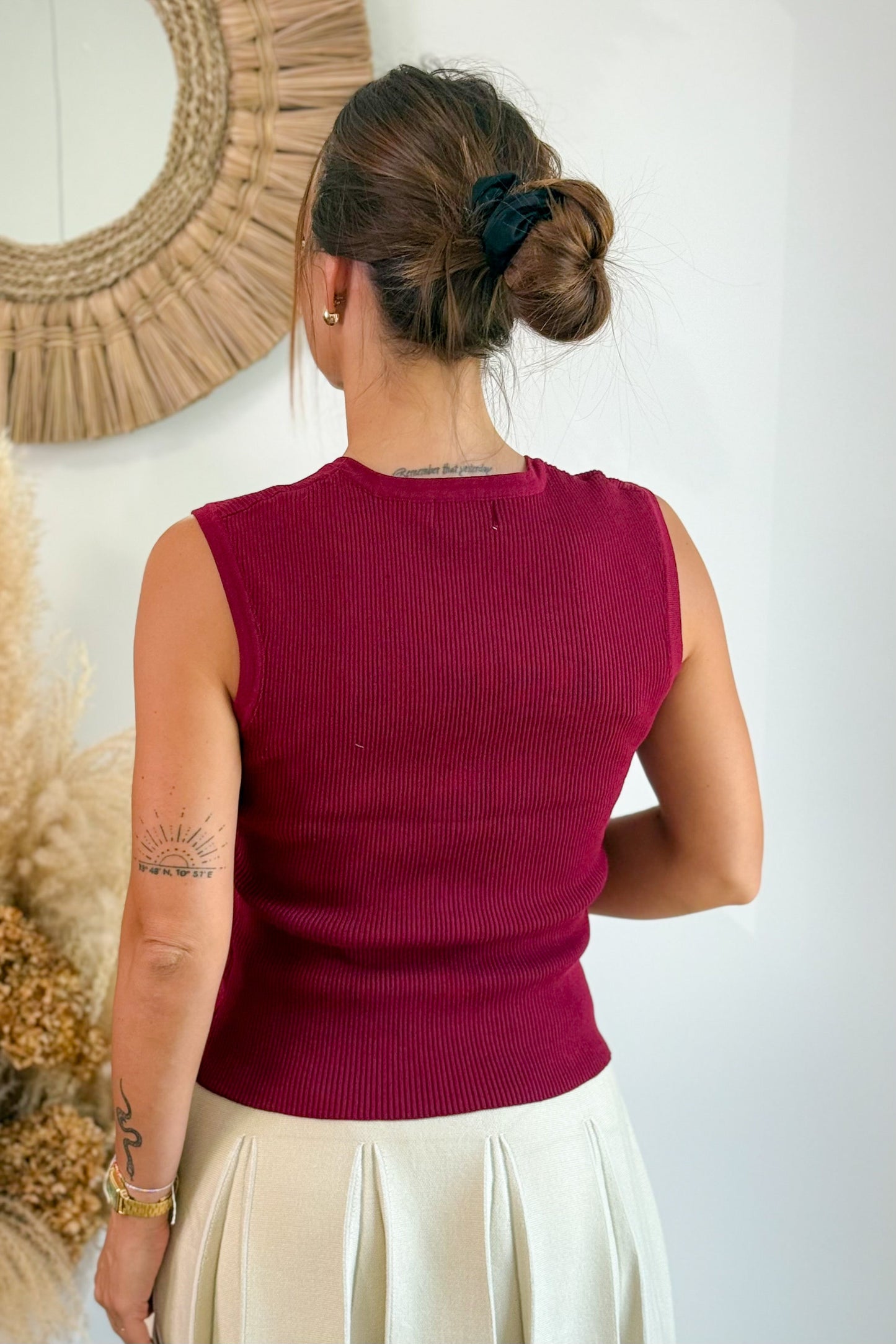 Top Alina Bordeaux