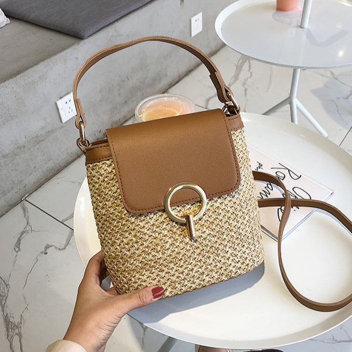 Sac à bandoulière en fibre naturelle