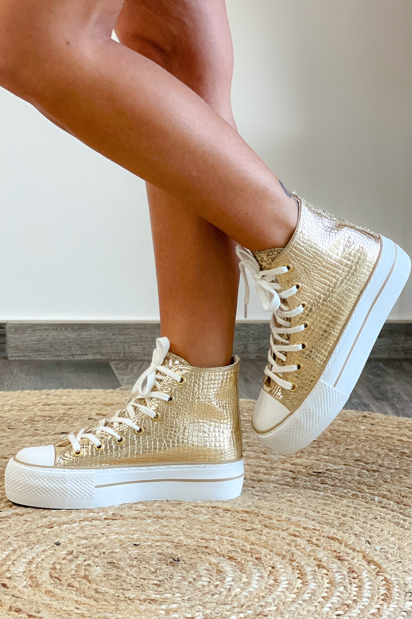 Style Converse Croco Doré