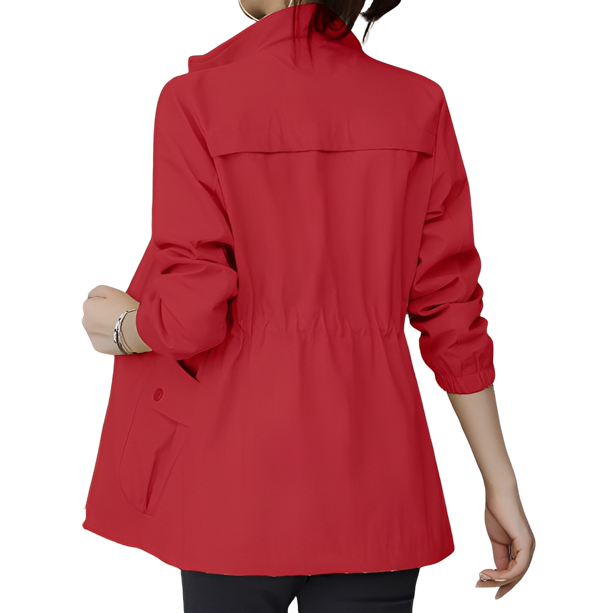 Veste légère chic pour femmes avec détail de taille ajustable