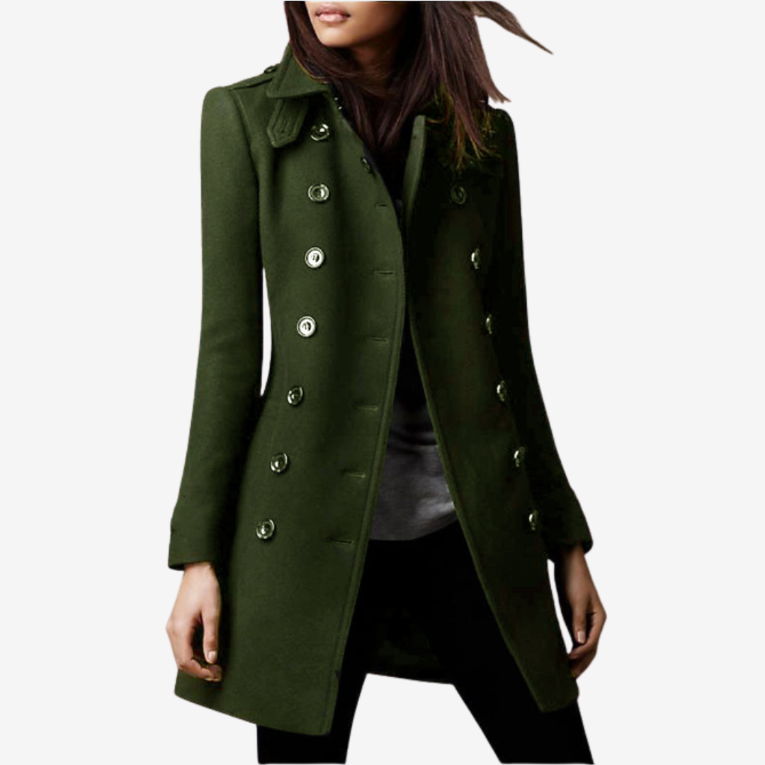 Rosellea™ Manteau Boutonné Élégant