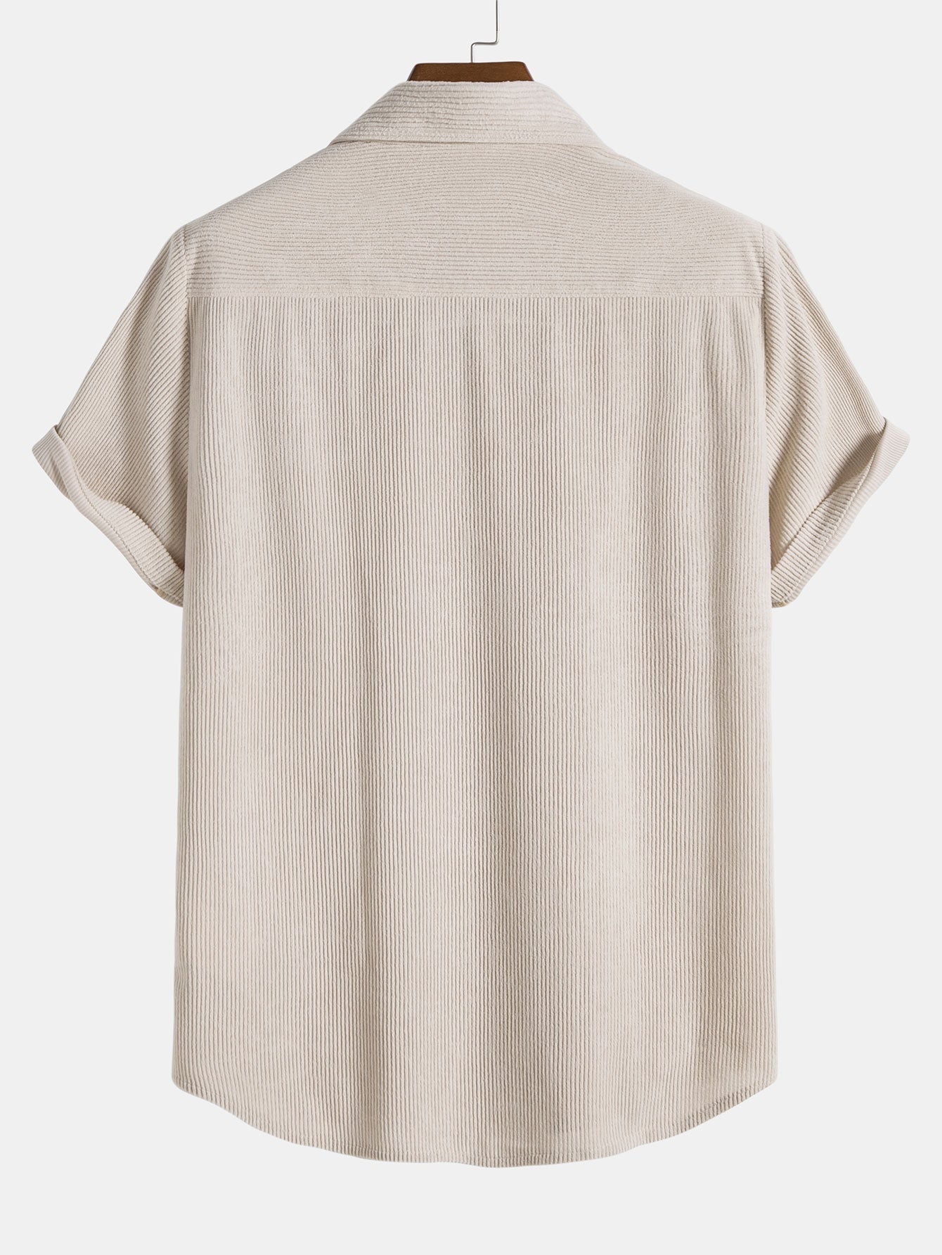 Ensemble Chemise et Short en Velours Côtelé Stylé pour Hommes