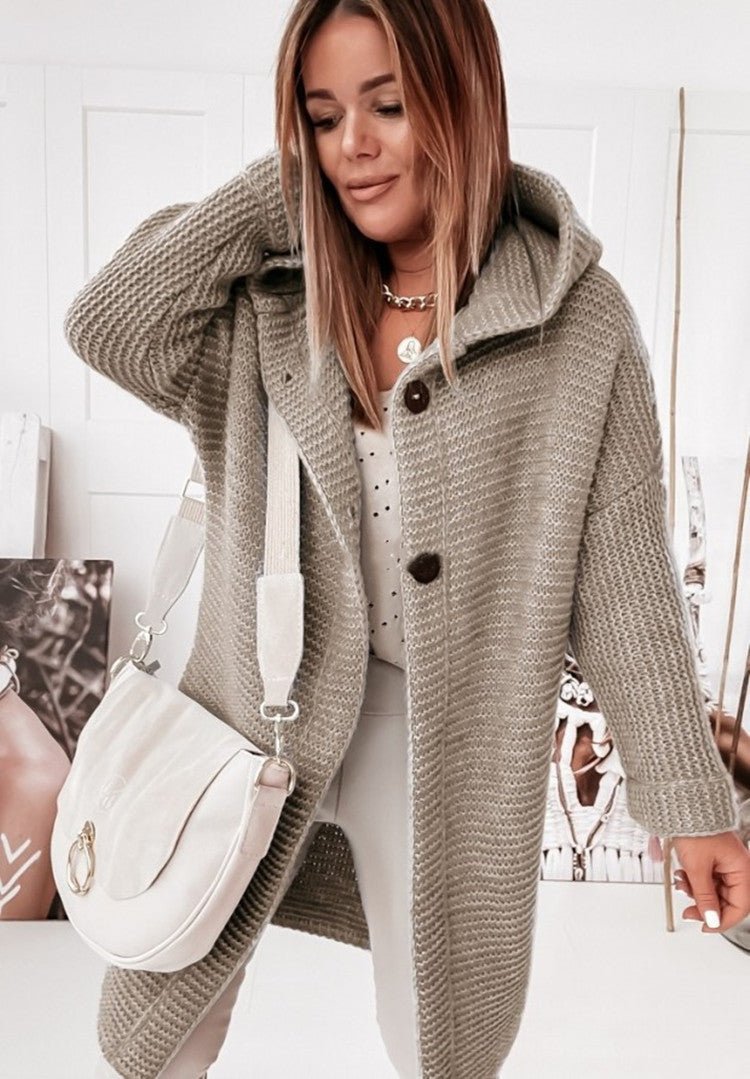 Cardigan en grosse maille confortable