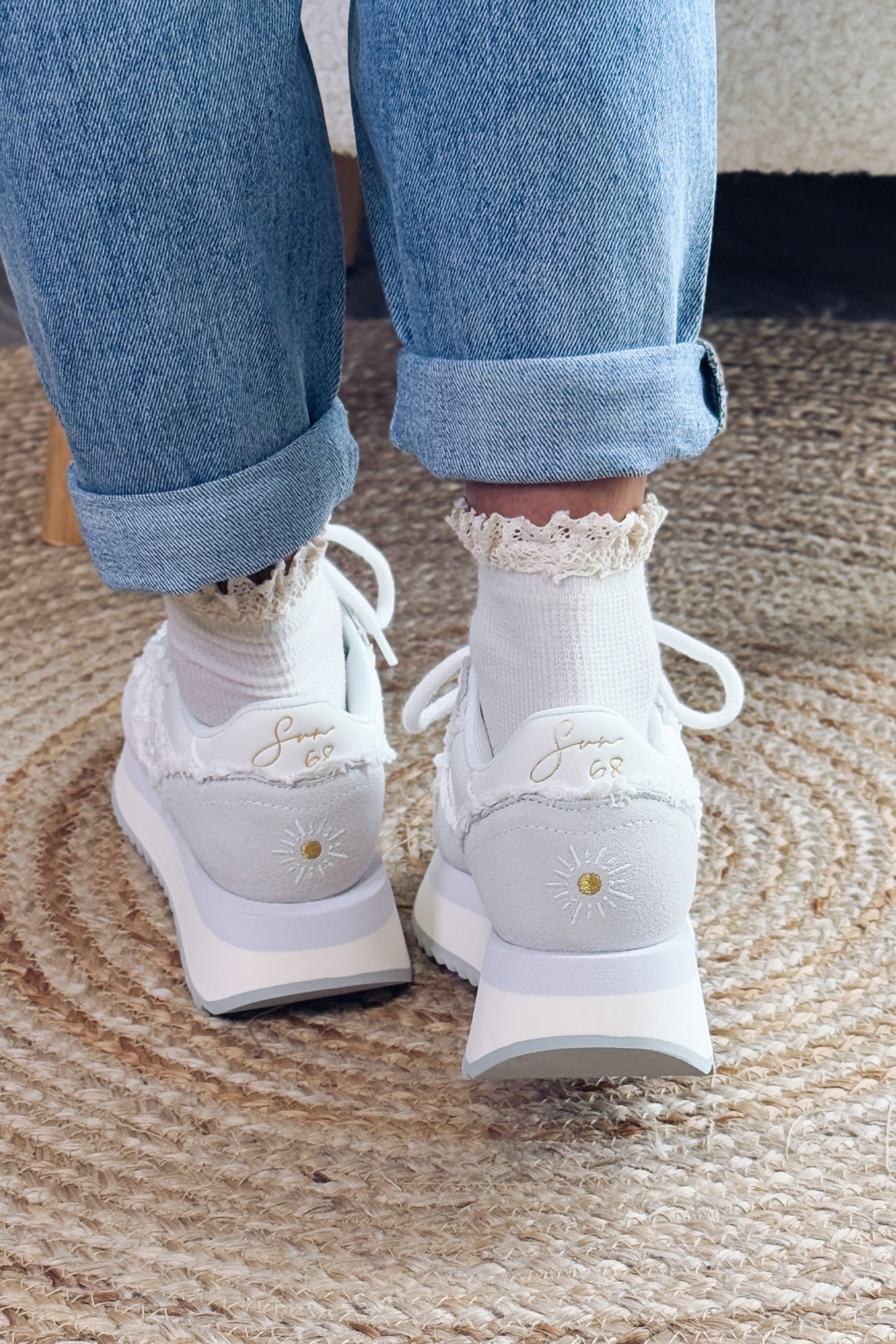 Basket Sun 68 Compensées Blanc