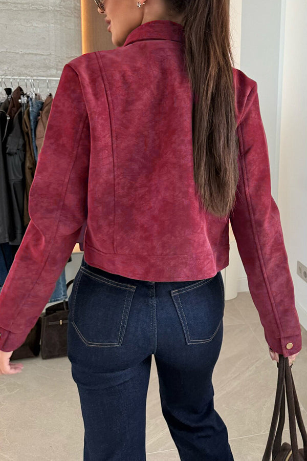 Veste décontractée chic à manches longues avec boutons