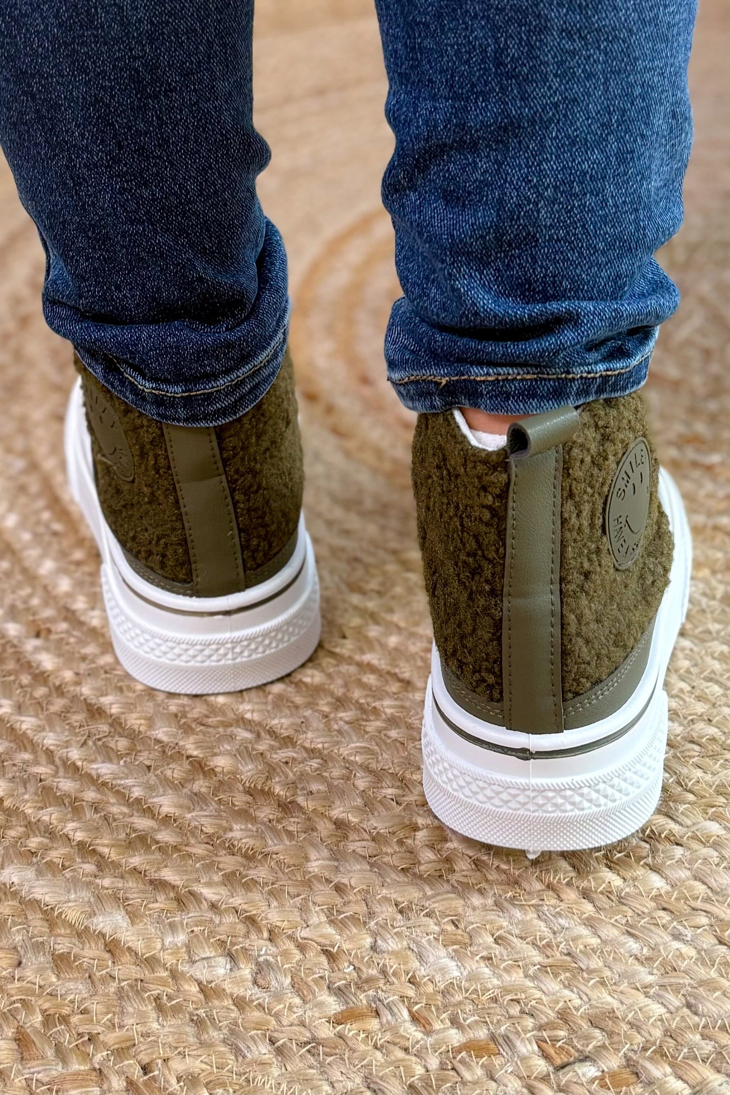 Style Converse Compensées Teddy Kaki