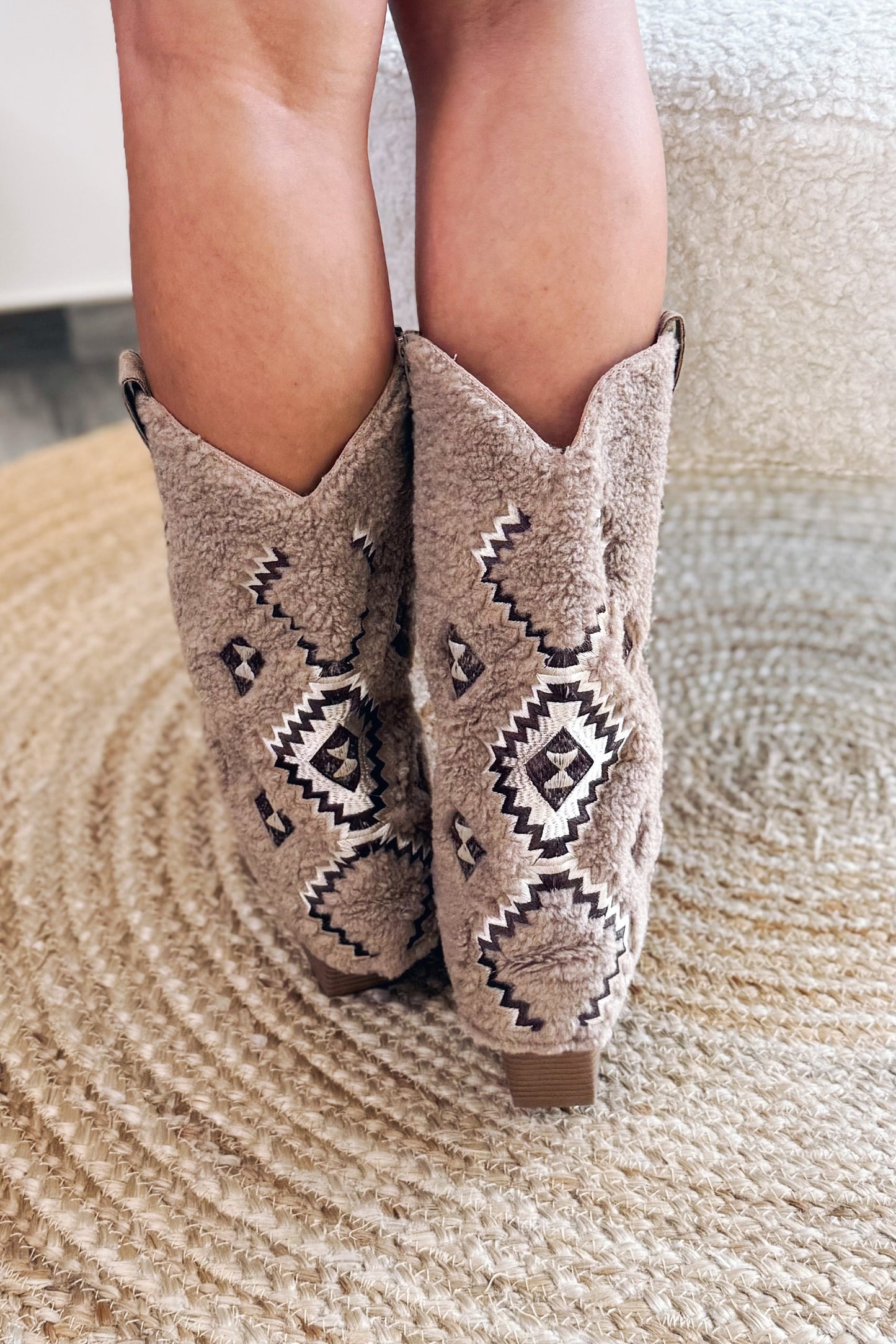 Botte Style Santiag Ginela Beige