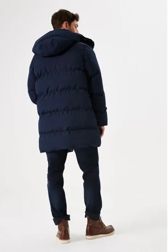 Doudoune Longue Garcia Bleu Marine